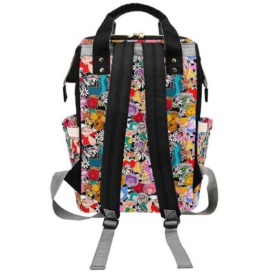 Alice in Wonderland Diaper Bag Backpack Multifunctional Backpack 2 Alice in Wonderland Diaper Bag Backpack Multifunctional Backpack 2