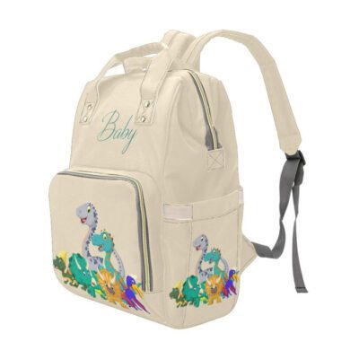 Baby Bag With Cute Cartoon Dinosaurs - Waterproof Multifunction Backpack 2 Baby Bag With Cute Cartoon Dinosaurs Waterproof Multifunction Backpack 2