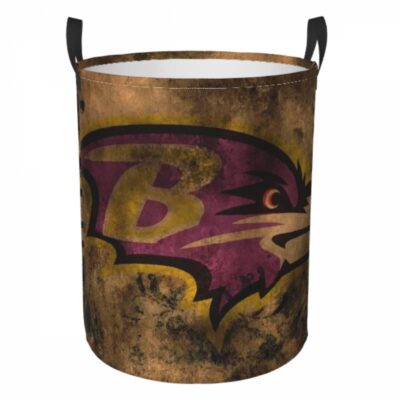 Baltimore Ravens Hamper Bag Laundry Basket For Laundry Room Or Bathroom LD244