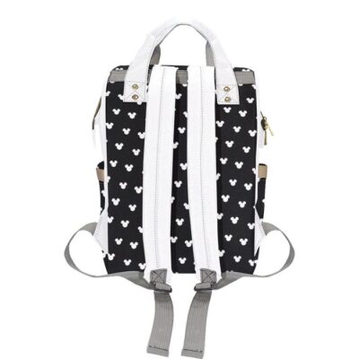 Black Mickey Mouse Diaper Bag Backpack Multifunctional Backpack 2 Black Mickey Mouse Diaper Bag Backpack Multifunctional Backpack 2