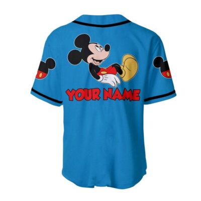 Chilling Mickey Mouse Red Blue | Disney Unisex Cartoon Graphic Casual Outfits | Custom Baseball Jersey 1 Chilling Mickey Mouse Red Blue Disney Unisex Cartoon Graphic Casual Outfits Custom Baseball Jersey 1