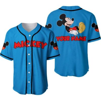 Chilling Mickey Mouse Red Blue | Disney Unisex Cartoon Graphic Casual Outfits | Custom Baseball Jersey 2 Chilling Mickey Mouse Red Blue Disney Unisex Cartoon Graphic Casual Outfits Custom Baseball Jersey 2