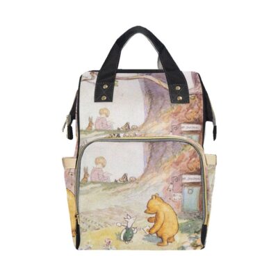 Classic Pooh Diaper Bag Backpack Multifunctional Backpack
