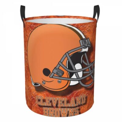 Cleveland Browns Hamper Bag Laundry Basket For Laundry Room Or Bathroom LD254