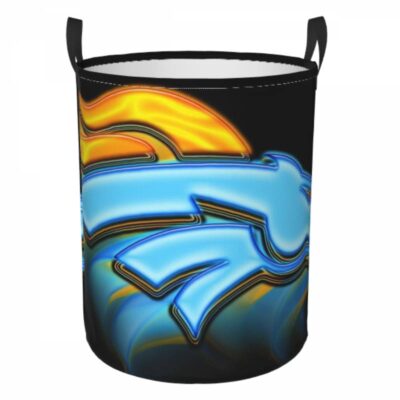 Denver Broncos Hamper Bag Laundry Basket For Laundry Room Or Bathroom LD145