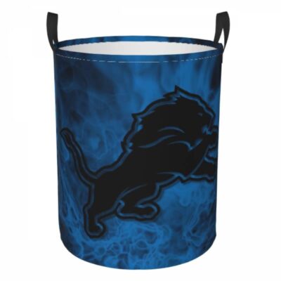 Detroit Lions Hamper Bag Laundry Basket For Laundry Room Or Bathroom LD146