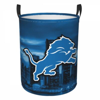 Detroit Lions Hamper Bag Laundry Basket For Laundry Room Or Bathroom LD262