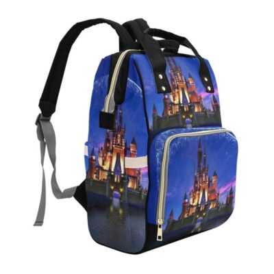 Disney Castle Diaper Bag Backpack Multifunctional Backpack 2