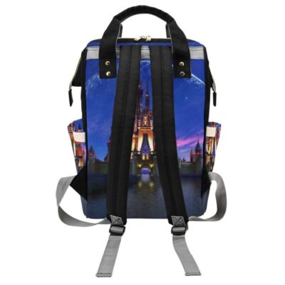 Disney Castle Diaper Bag Backpack Multifunctional Backpack 3