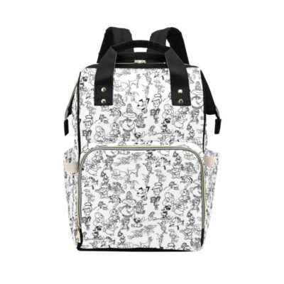 Disney Character Sketch Diaper Bag Backpack Multifunctional Backpack