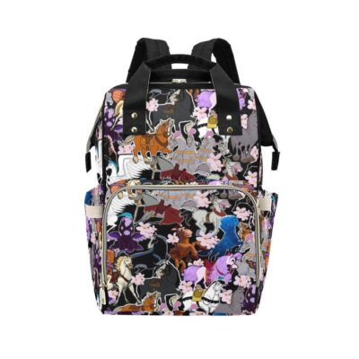 Disney Horses Diaper Bag Backpack Multifunctional Backpack