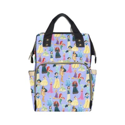 Disney Princess Diaper Bag Backpack Multifunctional Backpack