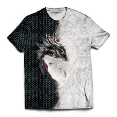 Dragon and Wolf Unisex T-Shirt
