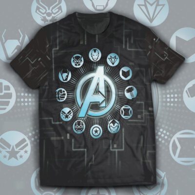 Earths Mightiest Heroes Unisex T Shirt 1