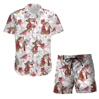 Grumpy Dwarf Hammer Summer Tropical Print Disney Hawaiian Button Down Shirt Shorts Set Unisex Outfits 3 Grumpy Dwarf Hammer Summer Tropical Print Disney Hawaiian Button Down Shirt Shorts Set Unisex Outfits 3