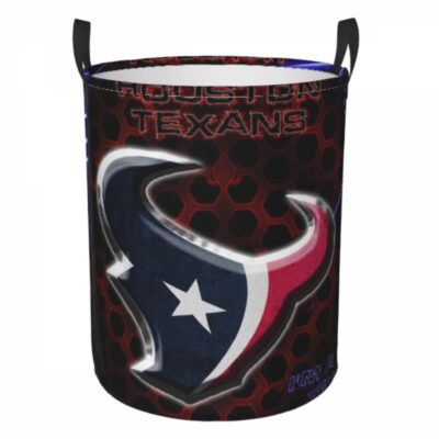 Houston Texans Hamper Bag Laundry Basket For Laundry Room Or Bathroom LD148