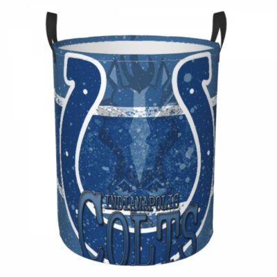 Indianapolis Colts Hamper Bag Laundry Basket For Laundry Room Or Bathroom LD149