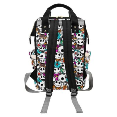 Jack Skellington Diaper Bag Backpack Multifunctional Backpack 2 Jack Skellington Diaper Bag Backpack Multifunctional Backpack 2