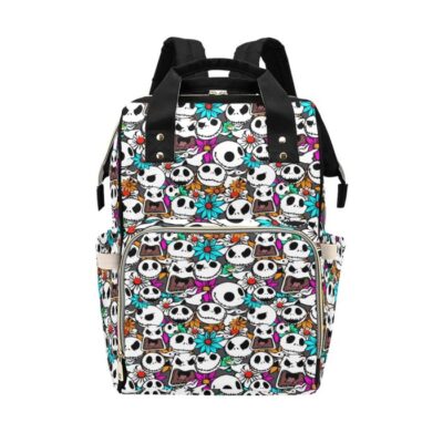 Jack Skellington Diaper Bag Backpack Multifunctional Backpack