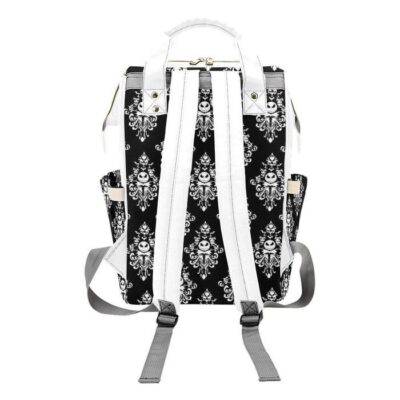 Jack Skellington Haunted Mansion Diaper Bag Backpack Multifunctional Backpack 3
