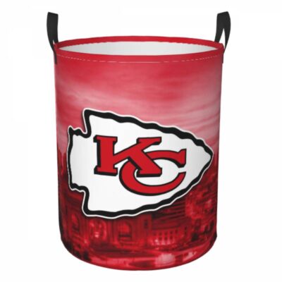 Kansas City Chiefs Hamper Bag Laundry Basket For Laundry Room Or Bathroom LD151