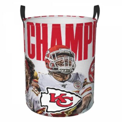 Kansas City Chiefs Hamper Bag Laundry Basket For Laundry Room Or Bathroom LD749