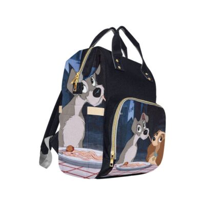 Lady and the Tramp Diaper Bag Backpack Multifunctional Backpack 2