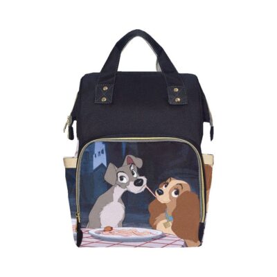 Lady and the Tramp Diaper Bag Backpack Multifunctional Backpack