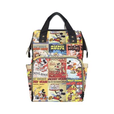 Mickey Mouse Diaper Bag Backpack Multifunctional Backpack