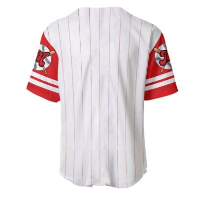Mickey Mouse White Red | Disney Unisex Cartoon Graphic Casual Outfits | Custom Baseball Jersey 3 Mickey Mouse White Red Disney Unisex Cartoon Graphic Casual Outfits Custom Baseball Jersey 3