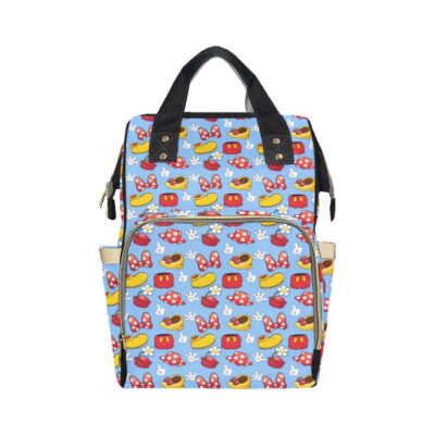 Mickey and Minnie Diaper Bag Backpack Multifunctional Backpack