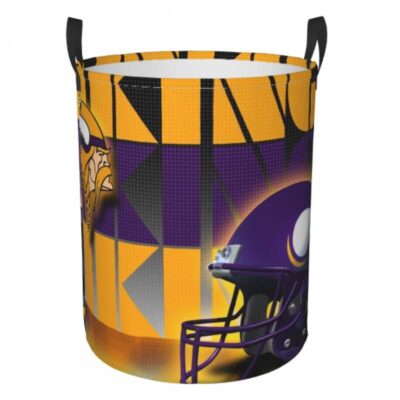 Minnesota Vikings Hamper Bag Laundry Basket For Laundry Room Or Bathroom LD158