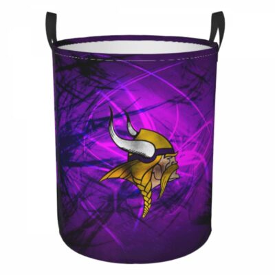 Minnesota Vikings Hamper Bag Laundry Basket For Laundry Room Or Bathroom LD278