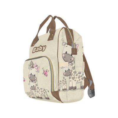 Mommy & Baby Giraffe Tan Baby Bag Multi-Function Premium Backpack 2 Mommy Baby Giraffe Tan Baby Bag Multi Function Premium Backpack 2