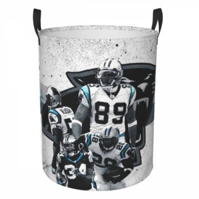 NFL Carolina Panthers Hamper Bag Laundry Basket For Laundry Room Or Bathroom LD178