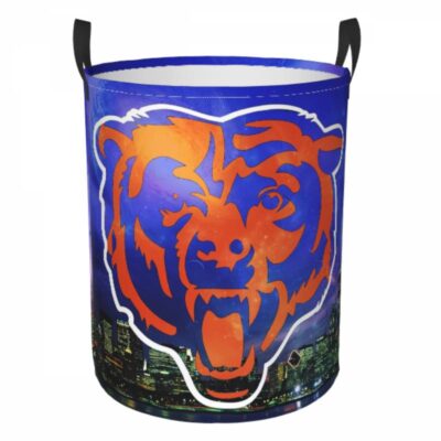 NFL Chicago Bears Hamper Bag Laundry Basket For Laundry Room Or Bathroom LD179