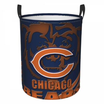 NFL Chicago Bears Hamper Bag Laundry Basket For Laundry Room Or Bathroom LD180
