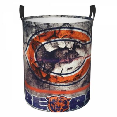 NFL Chicago Bears Hamper Bag Laundry Basket For Laundry Room Or Bathroom LD786