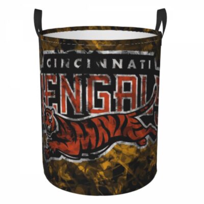 NFL Cincinnati Bengals Hamper Bag Laundry Basket For Laundry Room Or Bathroom LD294