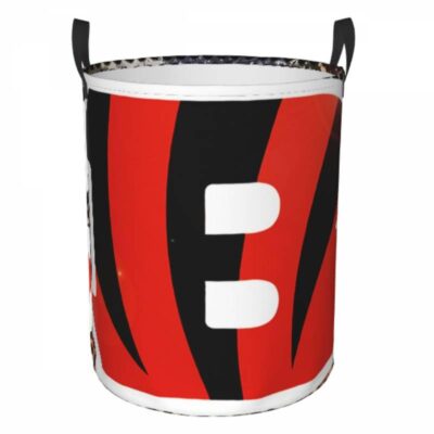 NFL Cincinnati Bengals Hamper Bag Laundry Basket For Laundry Room Or Bathroom LD788