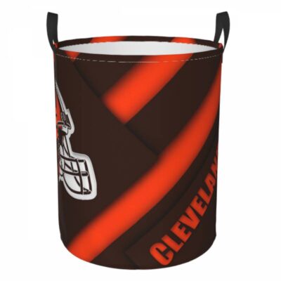 NFL Cleveland Browns Hamper Bag Laundry Basket For Laundry Room Or Bathroom LD296