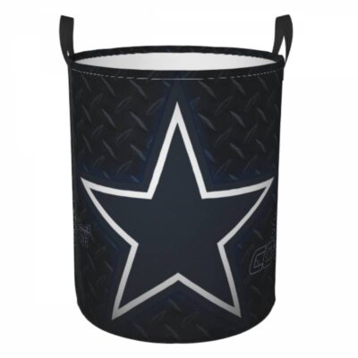 NFL Dallas Cowboys Hamper Bag Laundry Basket For Laundry Room Or Bathroom LD188