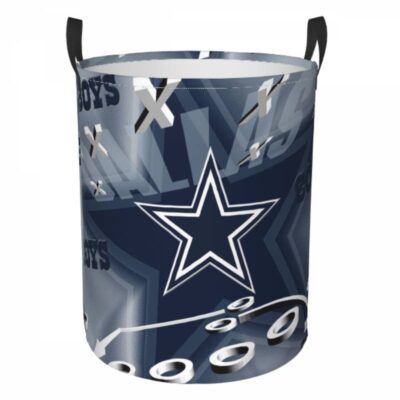 NFL Dallas Cowboys Hamper Bag Laundry Basket For Laundry Room Or Bathroom LD299
