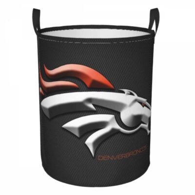 NFL Denver Broncos Hamper Bag Laundry Basket For Laundry Room Or Bathroom LD190