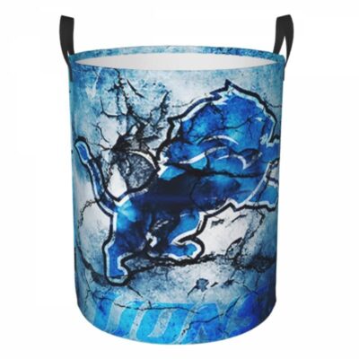 NFL Detroit Lions Hamper Bag Laundry Basket For Laundry Room Or Bathroom LD301