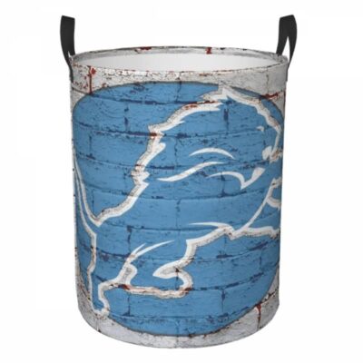 NFL Detroit Lions Hamper Bag Laundry Basket For Laundry Room Or Bathroom LD792