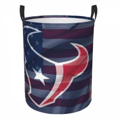 NFL Houston Texans Hamper Bag Laundry Basket For Laundry Room Or Bathroom LD797