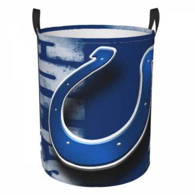 NFL Indianapolis Colts Hamper Bag Laundry Basket For Laundry Room Or Bathroom LD194