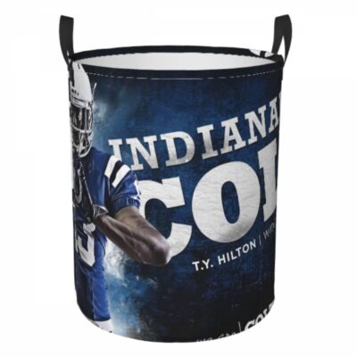 NFL Indianapolis Colts Hamper Bag Laundry Basket For Laundry Room Or Bathroom LD305