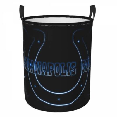 NFL Indianapolis Colts Hamper Bag Laundry Basket For Laundry Room Or Bathroom LD306